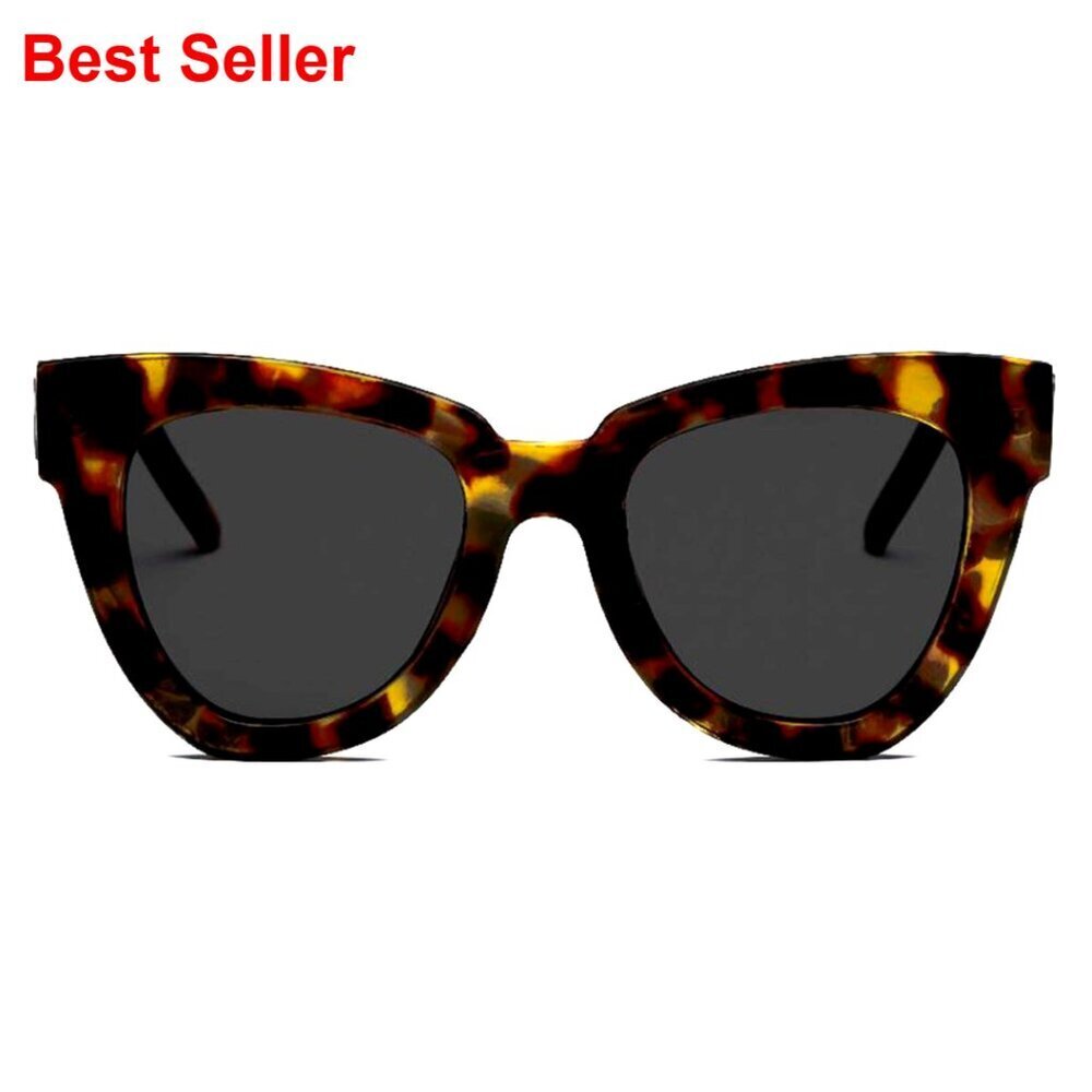 Retro Cat Eye Sunglasses Vintage Square Tortoise Shell Fashion Eyewear
